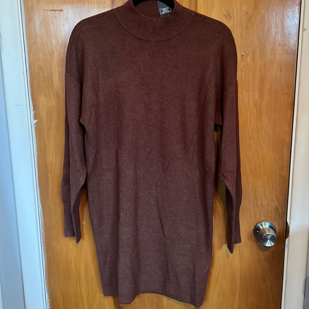 Mock Neck Sweater Dress
